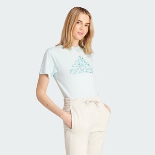 Foto 5 | Playera Animal Graphic Adidas Turquesa Mujer