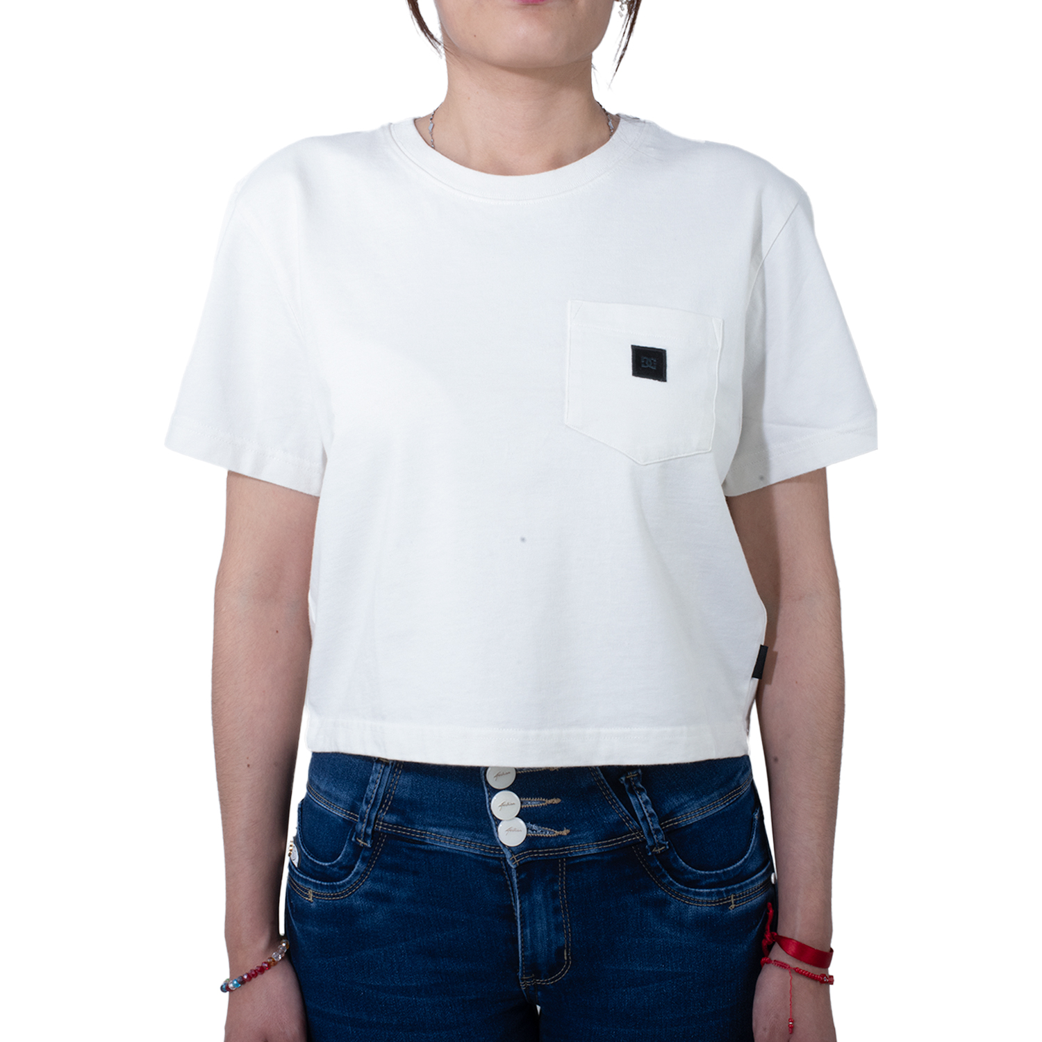 Foto 2 pulgar | Playera Dc Shoes Basic Color Blanco Mujer Modelo Adjkt03028wcqy