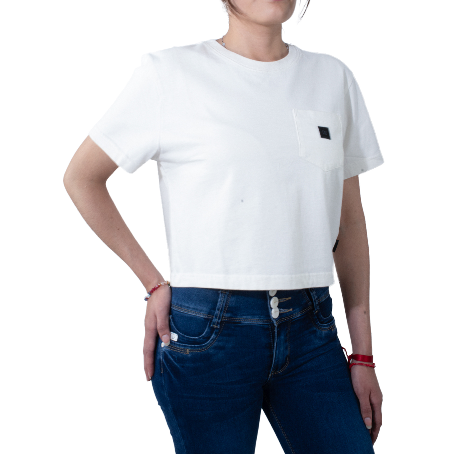 Foto 3 pulgar | Playera Dc Shoes Basic Color Blanco Mujer Modelo Adjkt03028wcqy
