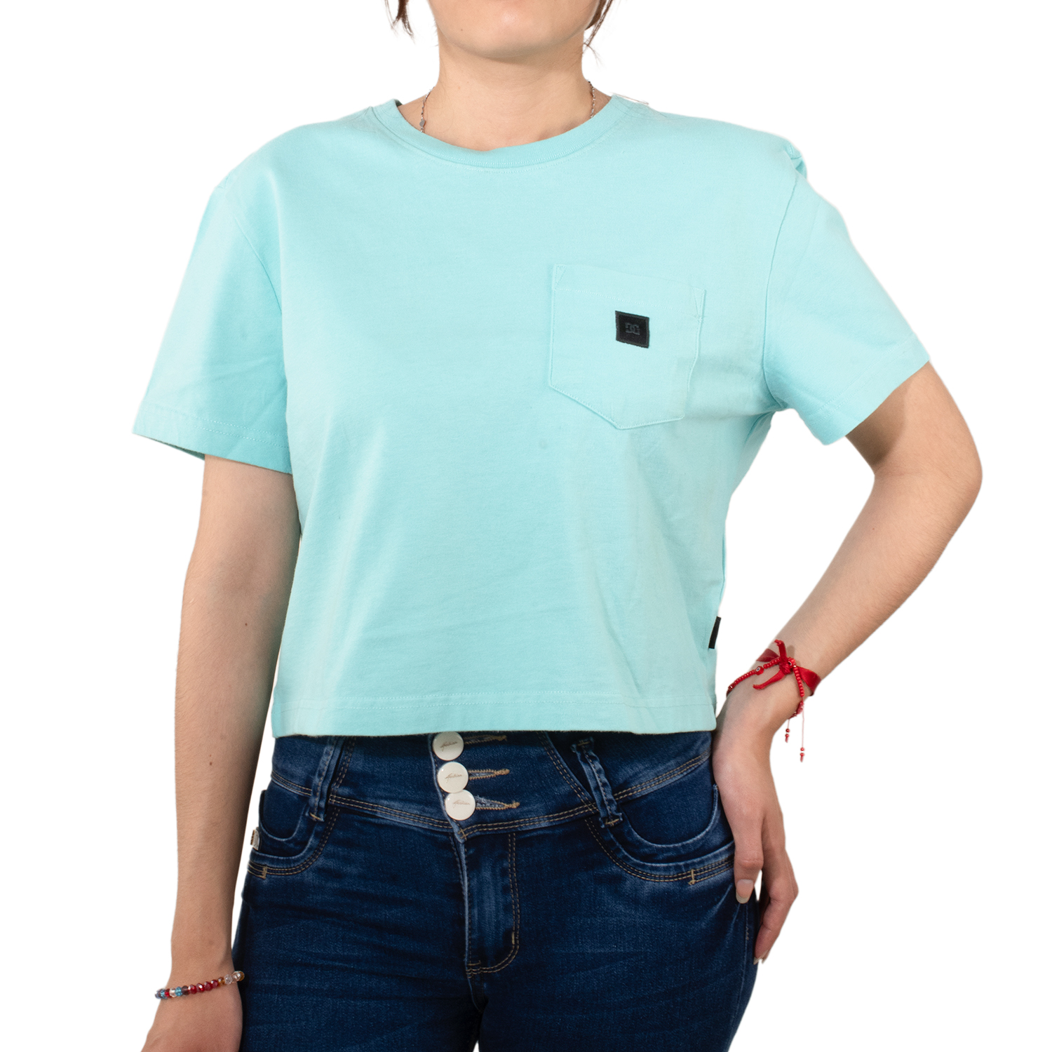 Foto 2 pulgar | Playera DC Shoes Basic Verde para Mujer