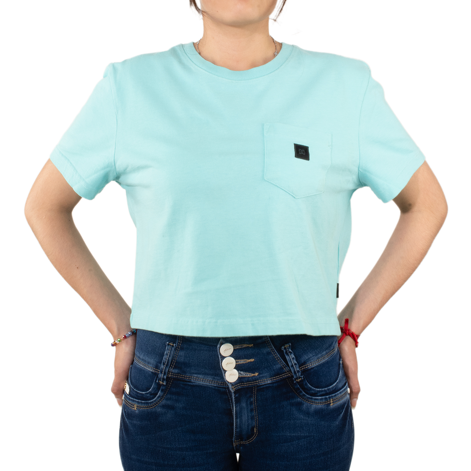 Foto 3 pulgar | Playera DC Shoes Basic Verde para Mujer