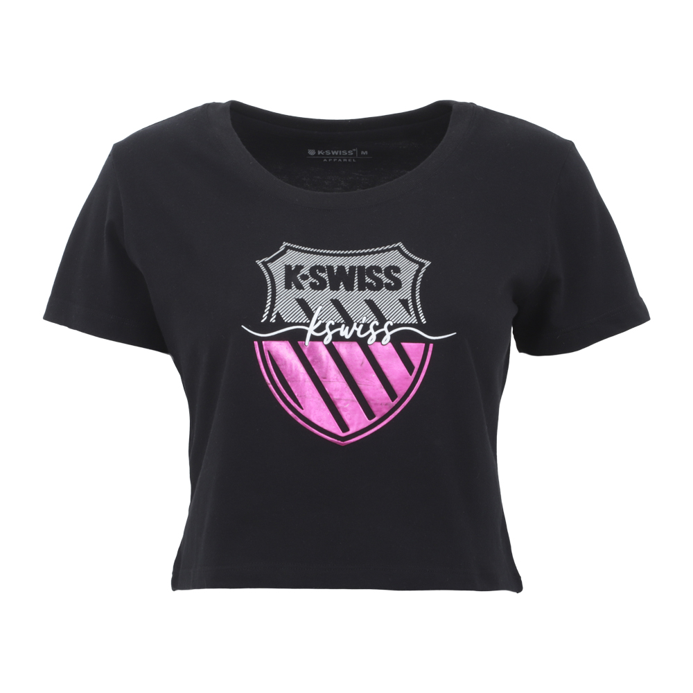 Playera K-swiss Wts-11 Para Mujer Color Negro