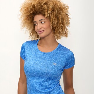 Foto 2 | Playera Wilson Cuello Redondo Jaspeada Para Mujer