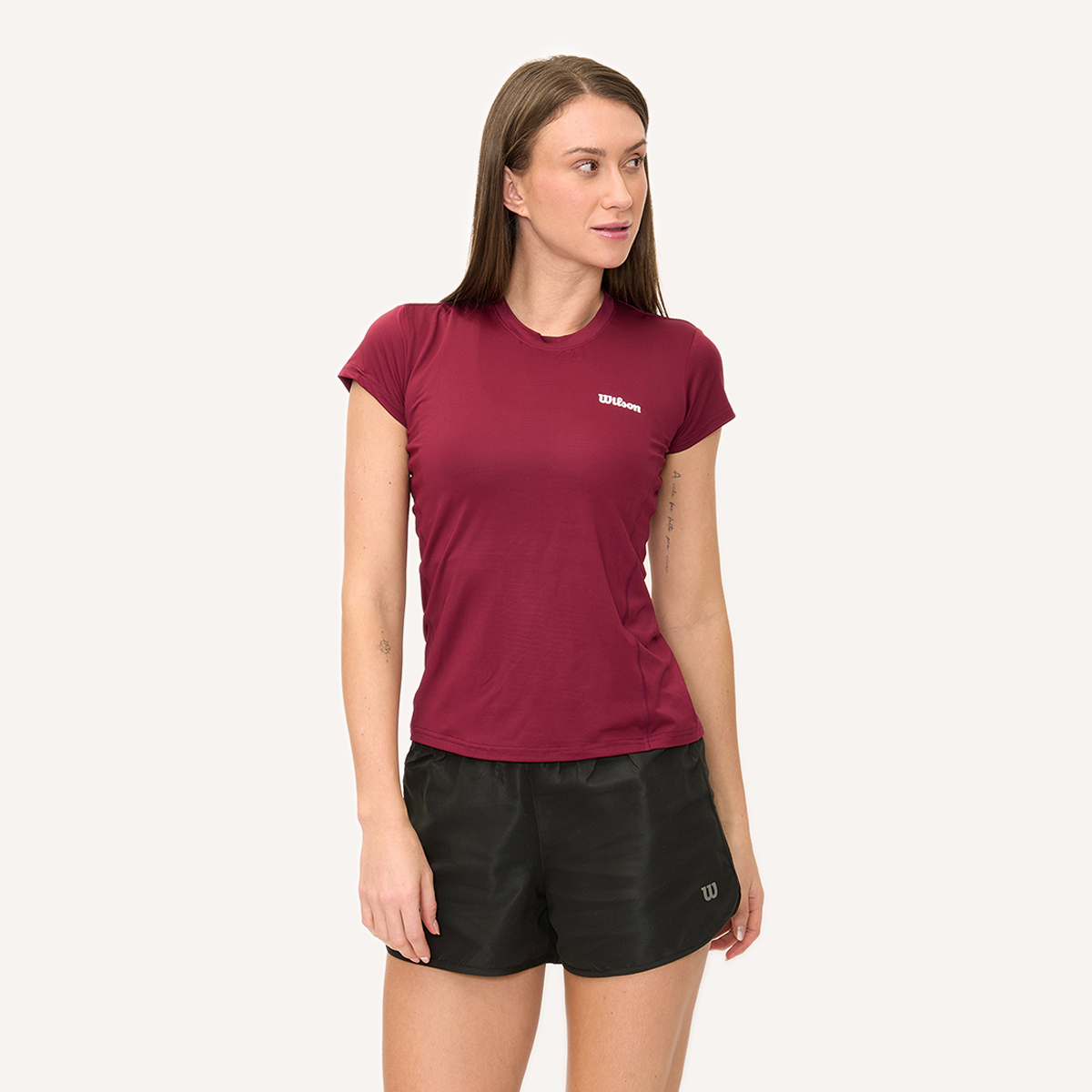 Foto 2 pulgar | Playera Wilson Ultra Ligera Cuello Redondo Para Mujer
