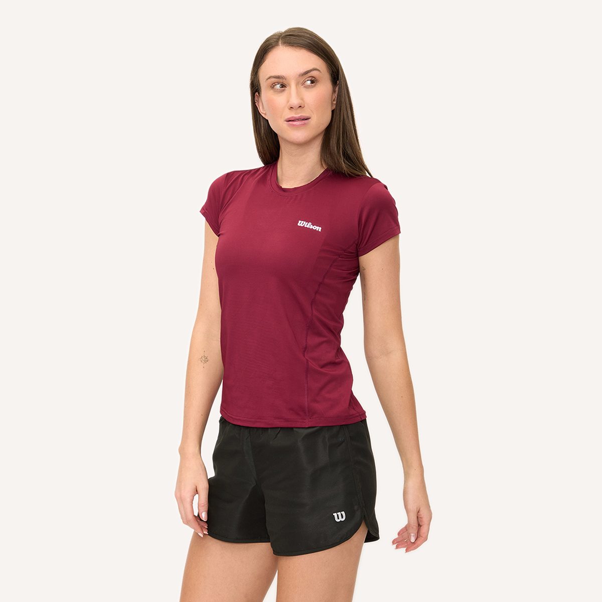 Foto 3 pulgar | Playera Wilson Ultra Ligera Cuello Redondo Para Mujer
