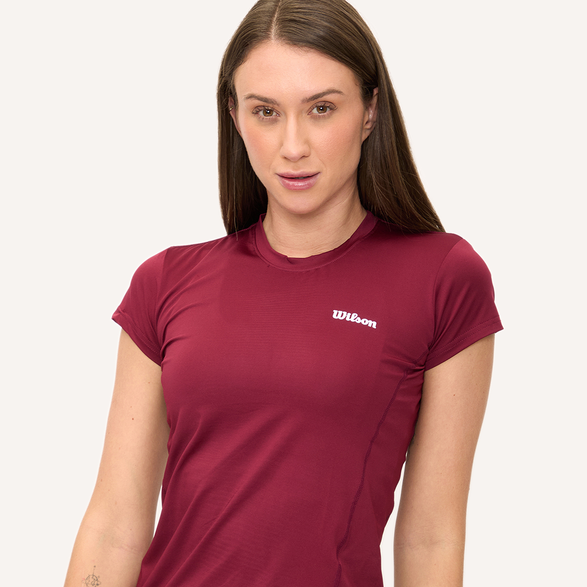 Foto 4 pulgar | Playera Wilson Ultra Ligera Cuello Redondo Para Mujer