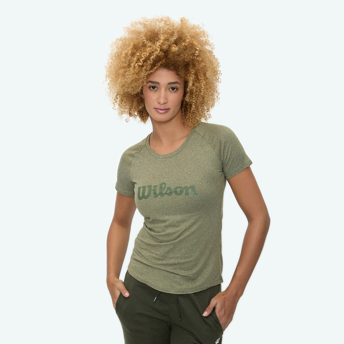 Foto 2 pulgar | Playera Wilson Cuello Redondo Estampada Para Mujer