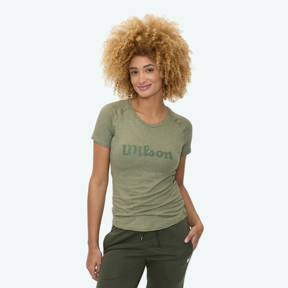 Foto 3 pulgar | Playera Wilson Cuello Redondo Estampada Para Mujer