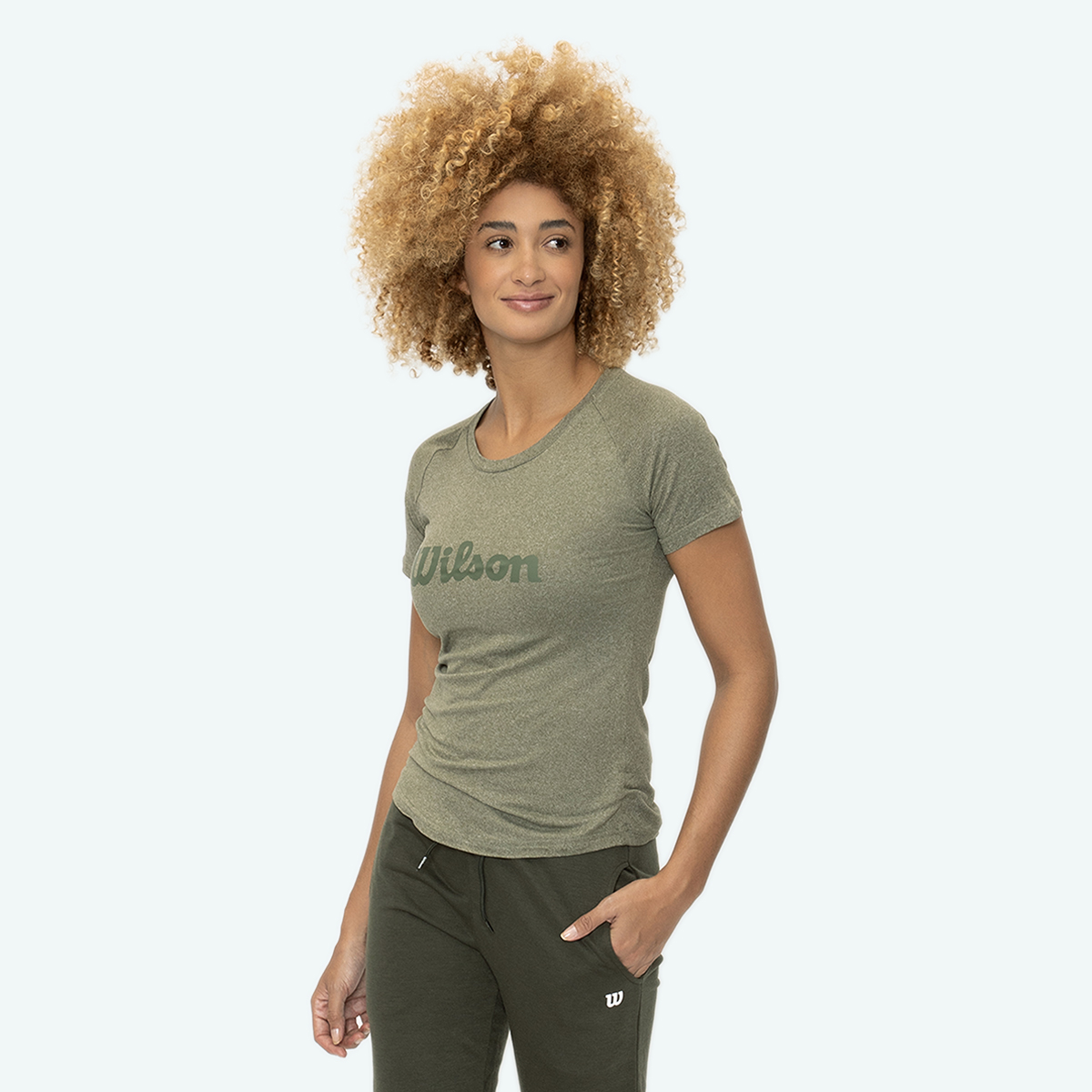 Foto 4 pulgar | Playera Wilson Cuello Redondo Estampada Para Mujer