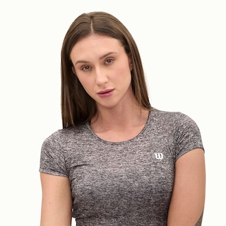 Foto 2 | Playera Wilson Cuello Redondo Jaspeada Para Mujer