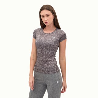 Foto 3 | Playera Wilson Cuello Redondo Jaspeada Para Mujer
