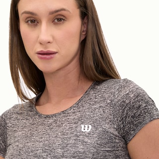 Foto 4 | Playera Wilson Cuello Redondo Jaspeada Para Mujer