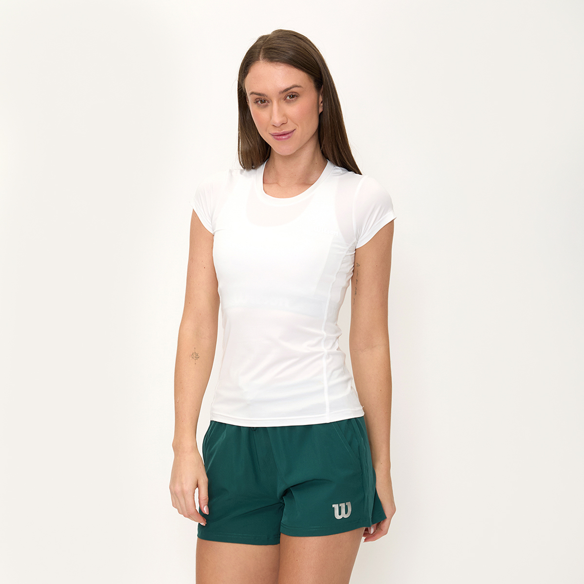 Foto 2 pulgar | Playera Wilson Ultra Ligera Cuello Redondo Para Mujer