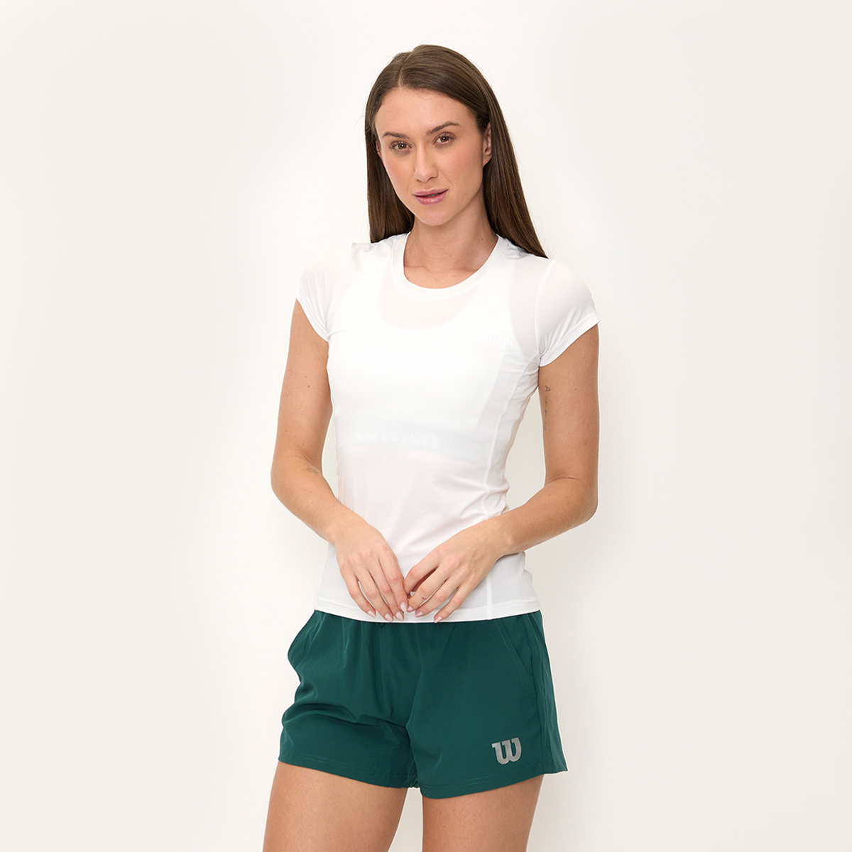 Foto 3 pulgar | Playera Wilson Ultra Ligera Cuello Redondo Para Mujer