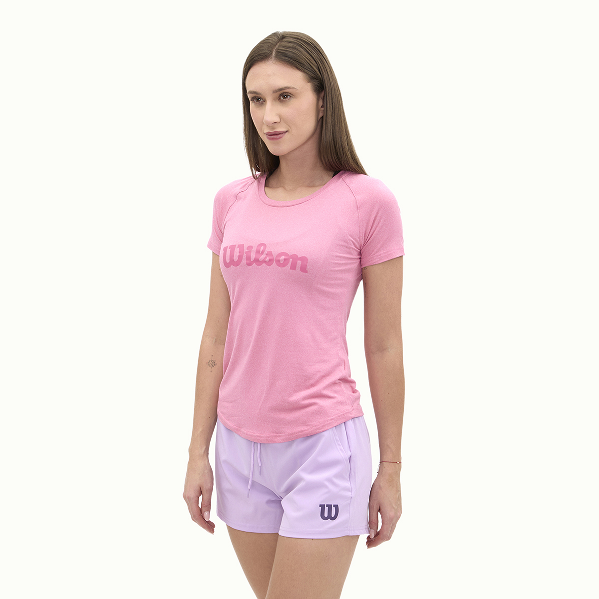 Foto 4 pulgar | Playera Wilson Cuello Redondo Estampada Para Mujer