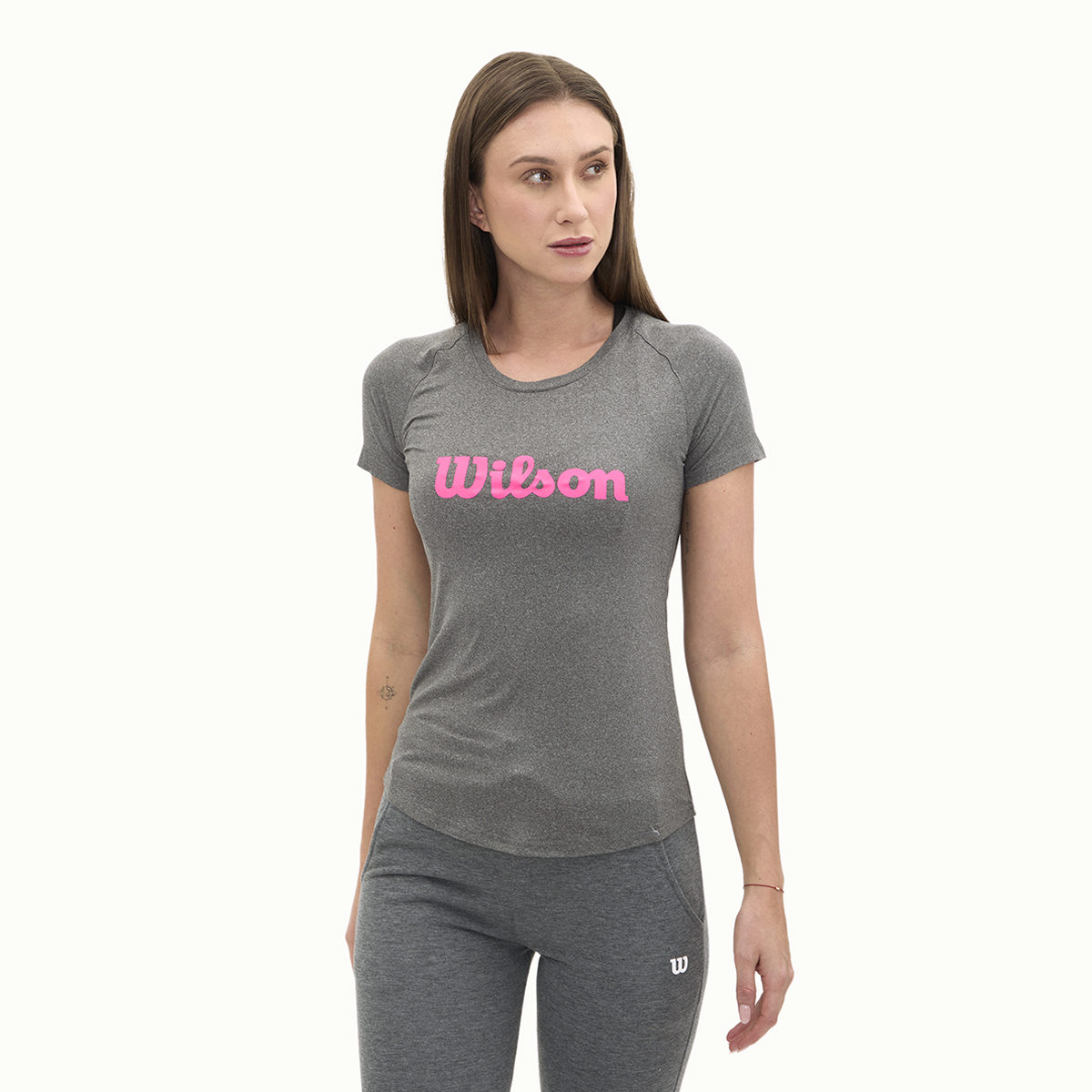 Foto 3 pulgar | Playera Wilson Cuello Redondo Estampada Para Mujer