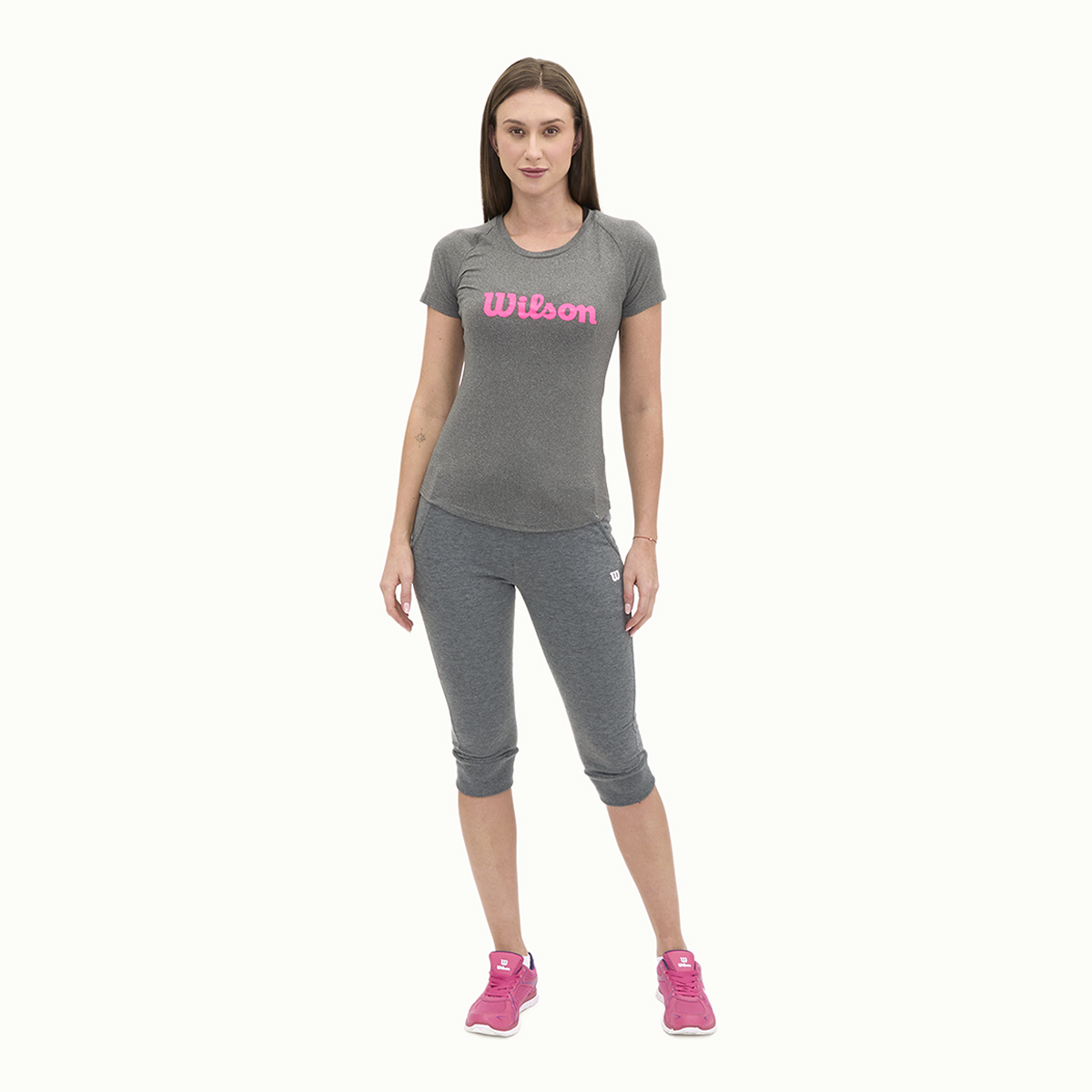 Foto 7 pulgar | Playera Wilson Cuello Redondo Estampada Para Mujer