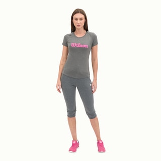 Foto 6 | Playera Wilson Cuello Redondo Estampada Para Mujer