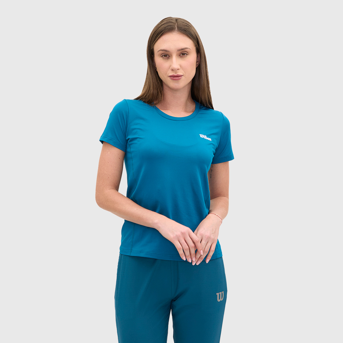 Foto 3 pulgar | Playera Wilson Ultra Ligera Cuello Redondo Para Mujer