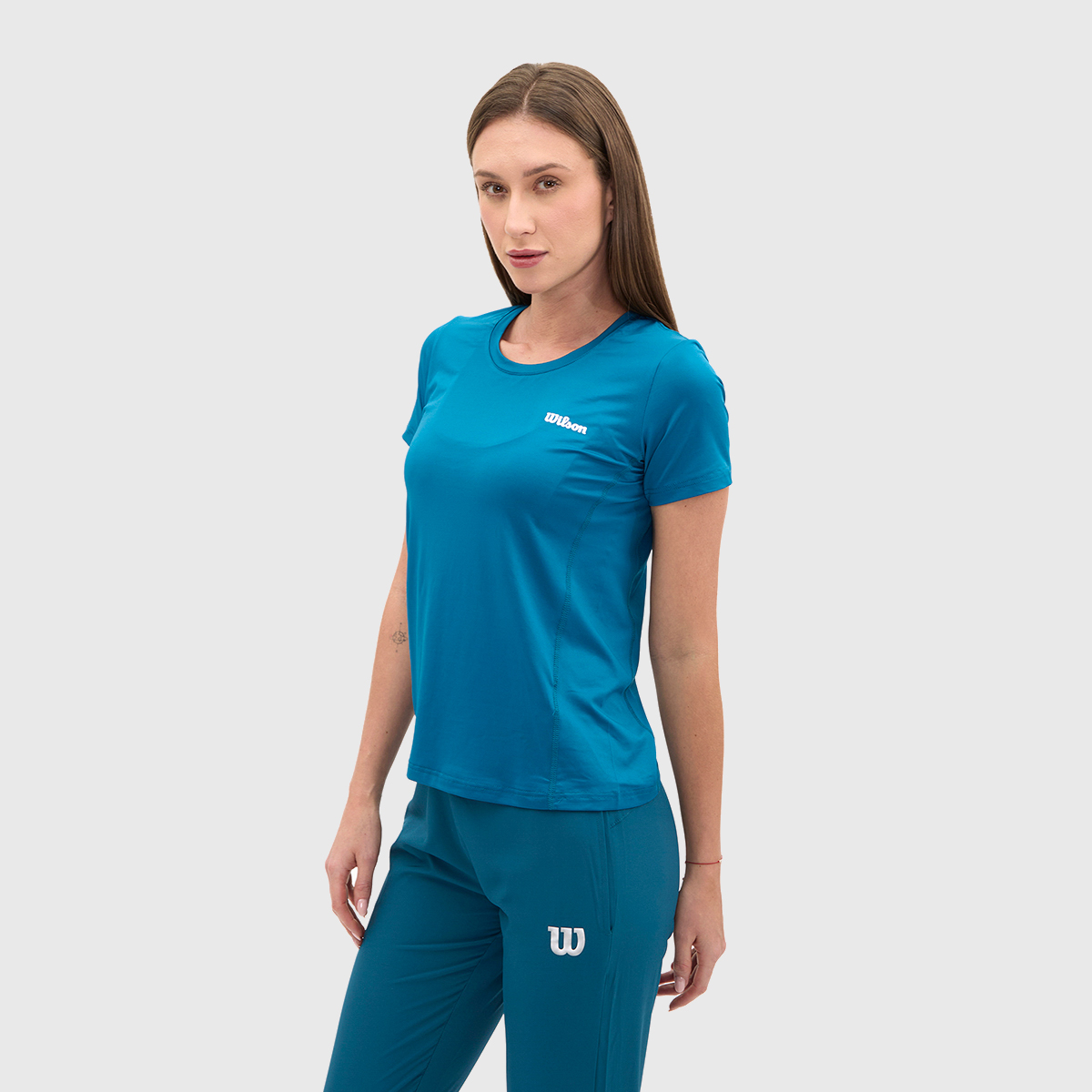 Foto 4 pulgar | Playera Wilson Ultra Ligera Cuello Redondo Para Mujer