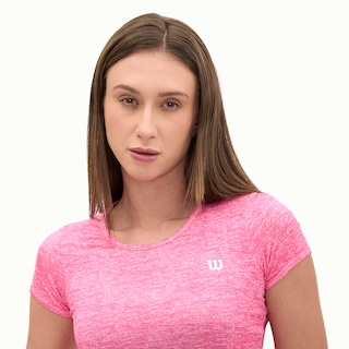 Foto 2 | Playera Wilson Cuello Redondo Jaspeada Para Mujer