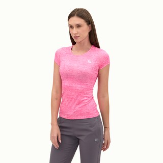 Foto 3 | Playera Wilson Cuello Redondo Jaspeada Para Mujer