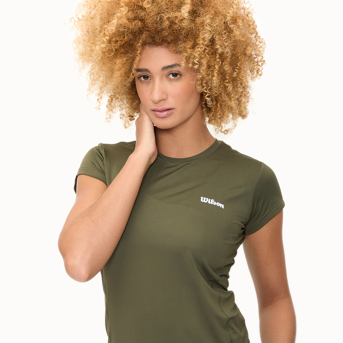 Foto 4 pulgar | Playera Wilson Ultraligera Cuello Redondo para Mujer