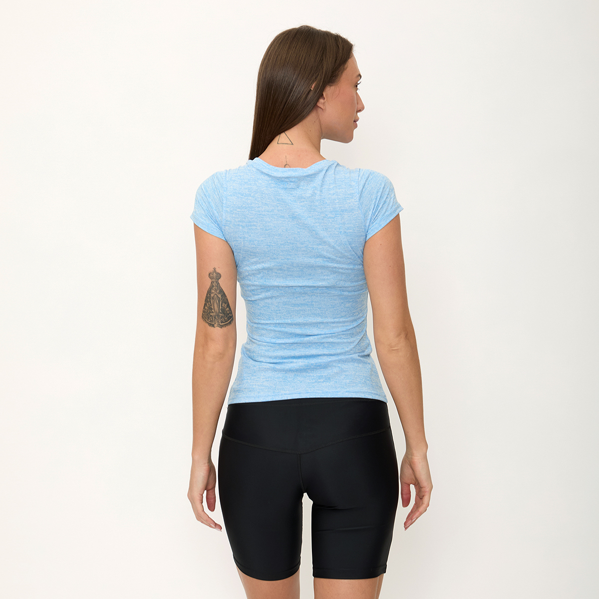 Foto 5 pulgar | Playera Wilson Cuello V Jaspeada Para Mujer