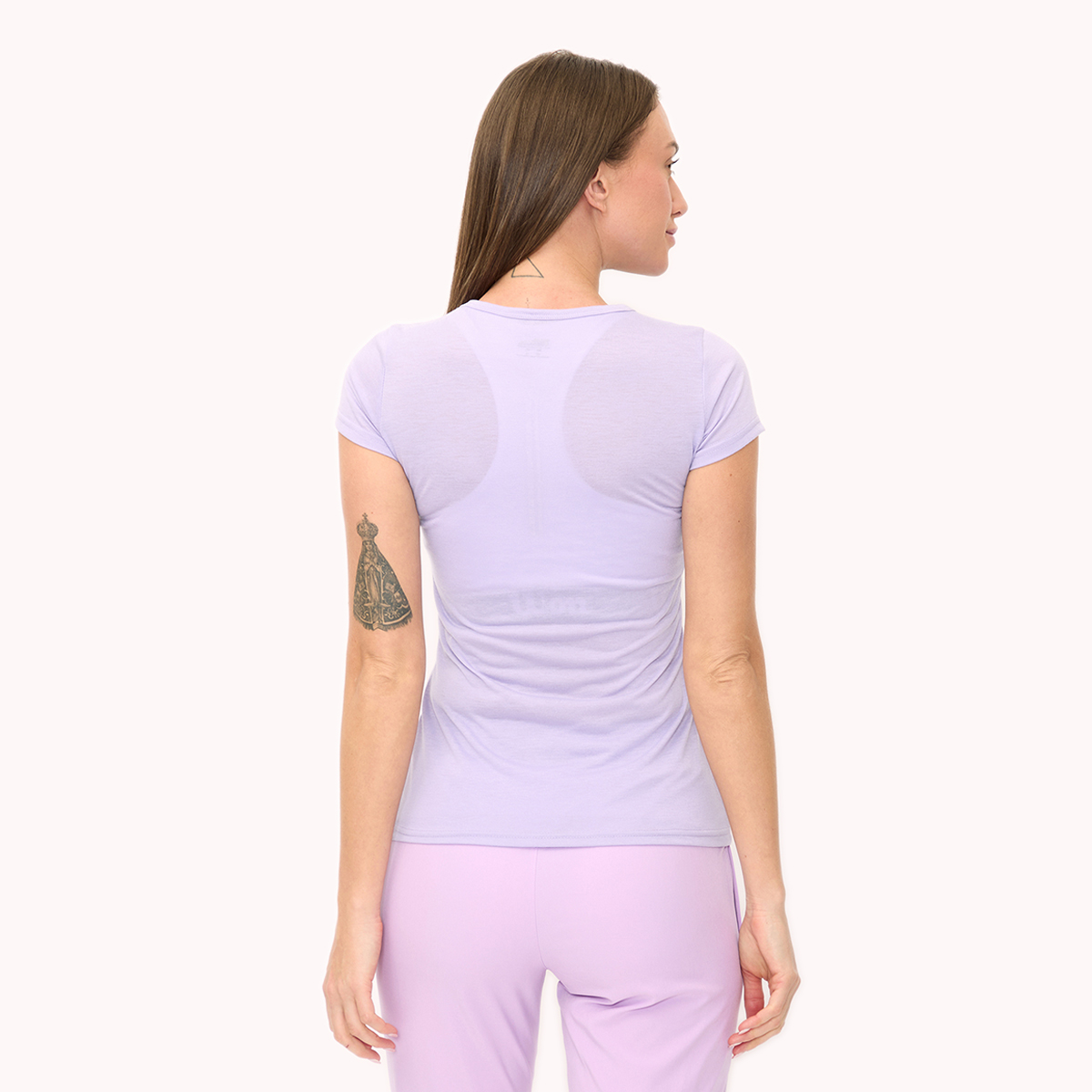 Foto 5 pulgar | Playera Wilson Polyspun Cuello Redondo Lisa Para Mujer
