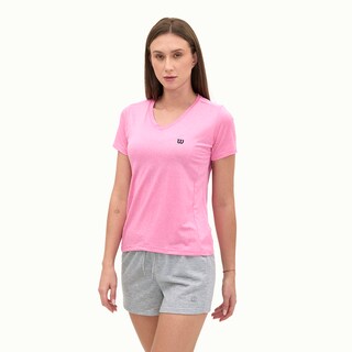 Foto 1 | Playera Wilson Cuello V Jaspeada Para Mujer