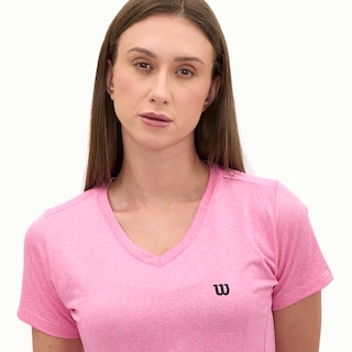 Foto 3 | Playera Wilson Cuello V Jaspeada Para Mujer