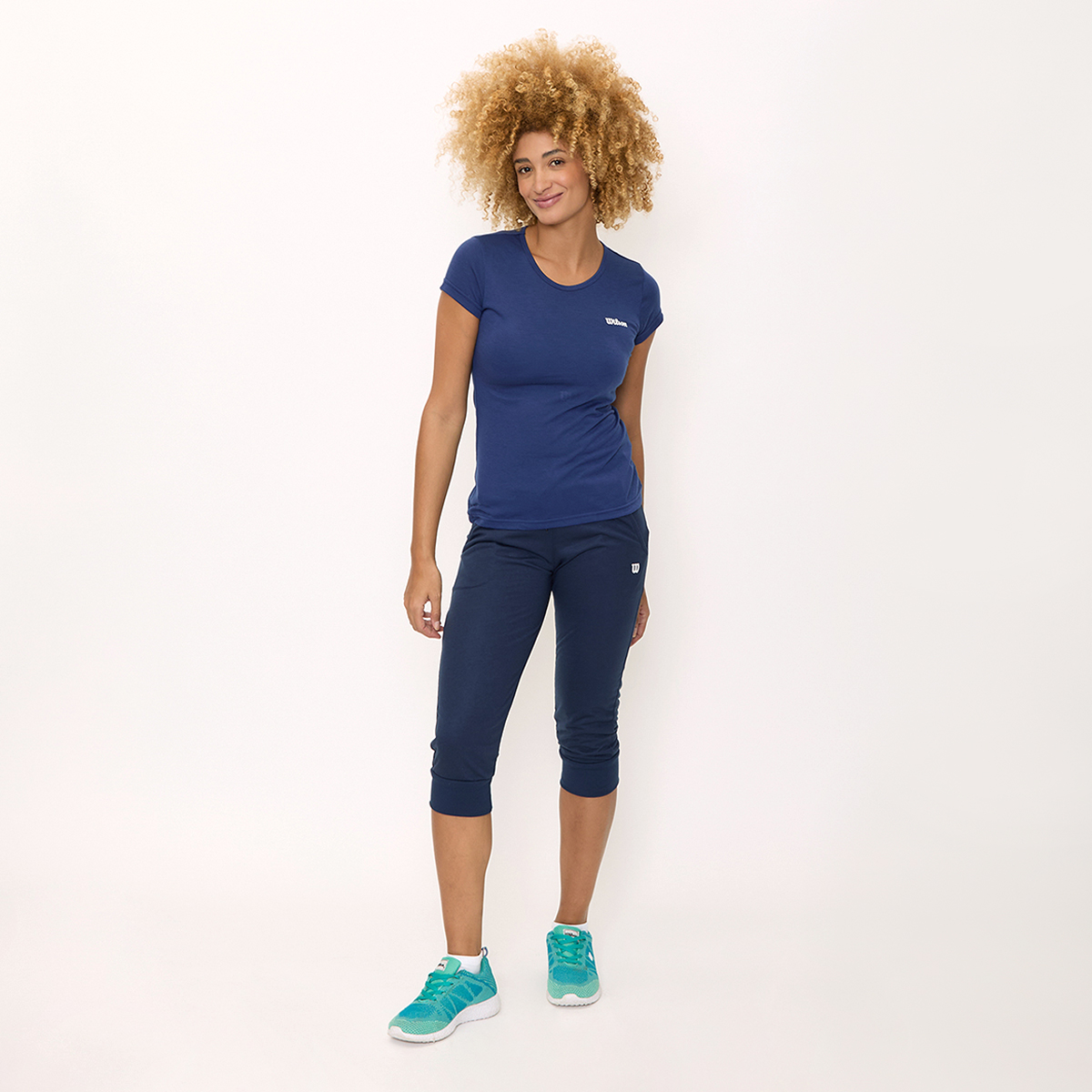 Foto 6 pulgar | Playera Wilson Polyspun Cuello Redondo Lisa Para Mujer