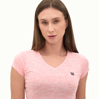 Foto 2 | Playera Wilson Cuello V Jaspeada Para Mujer