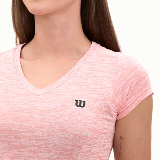 Foto 5 | Playera Wilson Cuello V Jaspeada Para Mujer