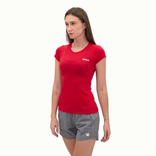 Foto 2 | Playera Wilson Polyspun Cuello Redondo Lisa Para Mujer