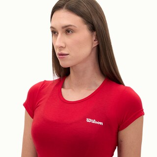Foto 3 | Playera Wilson Polyspun Cuello Redondo Lisa Para Mujer