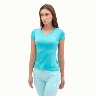 Foto 3 | Playera Wilson Ultra Ligera Cuello V Para Mujer