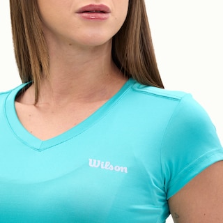 Foto 4 | Playera Wilson Ultra Ligera Cuello V Para Mujer