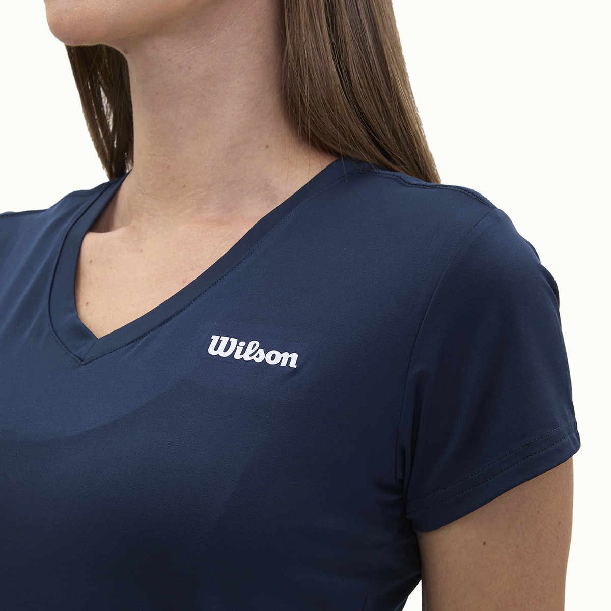 Foto 5 pulgar | Playera Wilson Ultra Ligera Cuello V Para Mujer