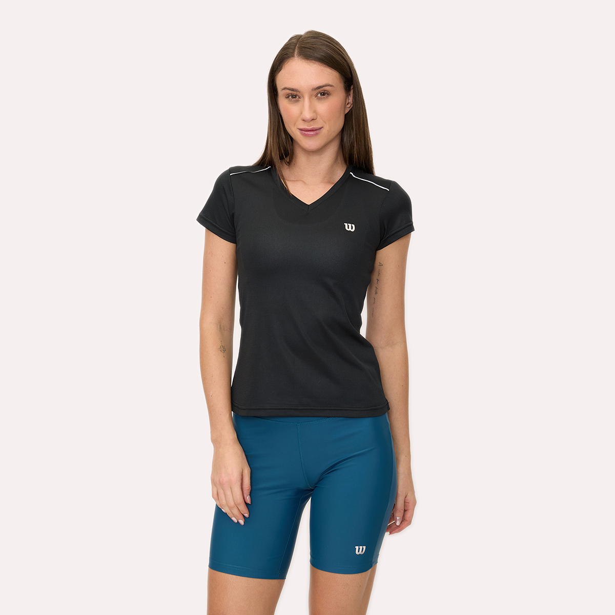 Foto 1 | Playera Wilson Cuello V Ventilada Para Mujer