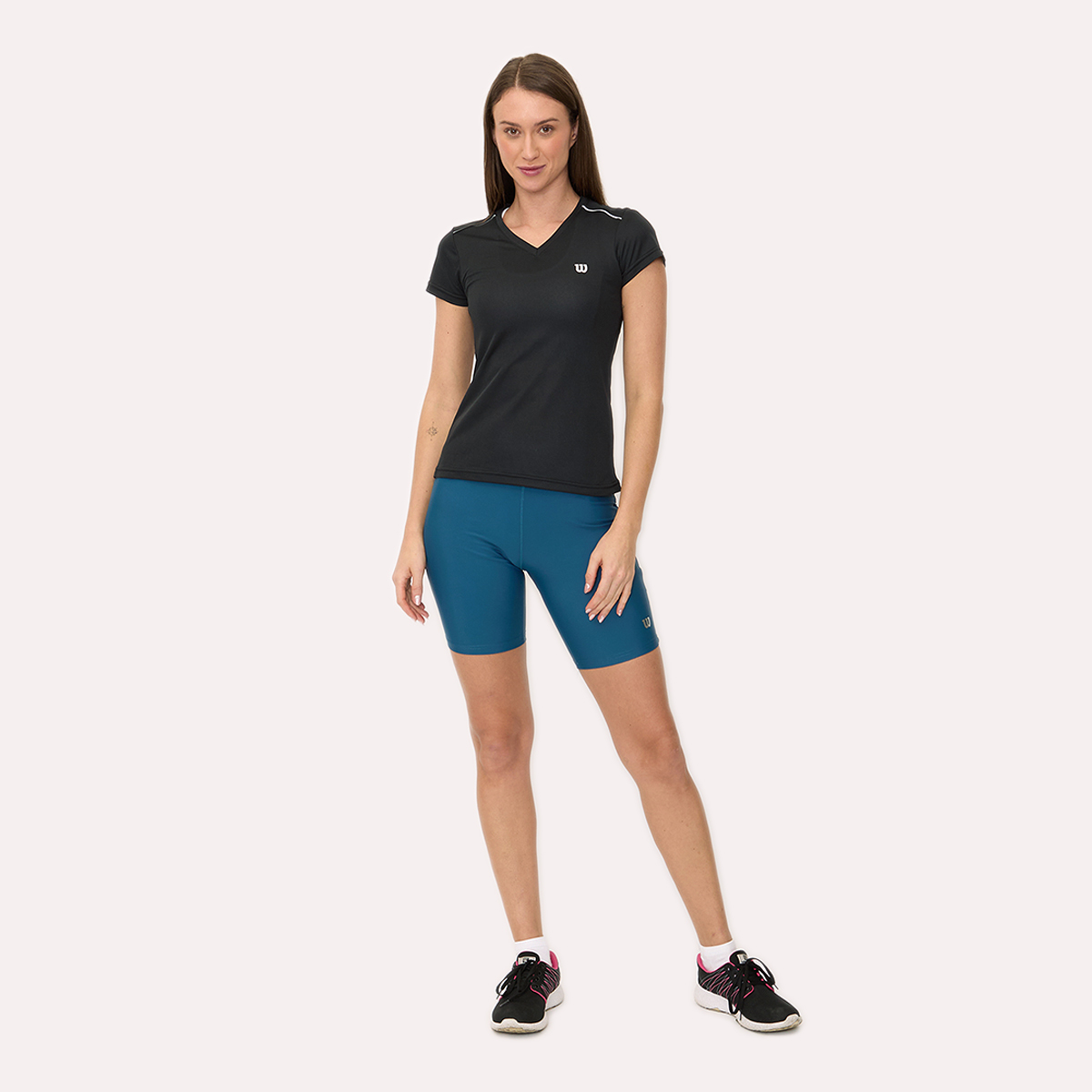 Foto 6 pulgar | Playera Wilson Cuello V Ventilada Para Mujer