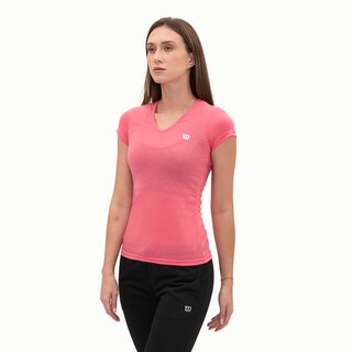 Foto 3 | Playera Wilson Polyspun Cuello V Lisa Para Mujer
