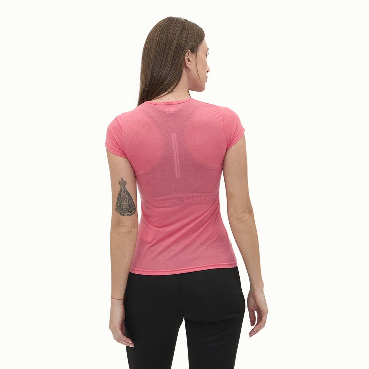 Foto 6 pulgar | Playera Wilson Polyspun Cuello V Lisa Para Mujer