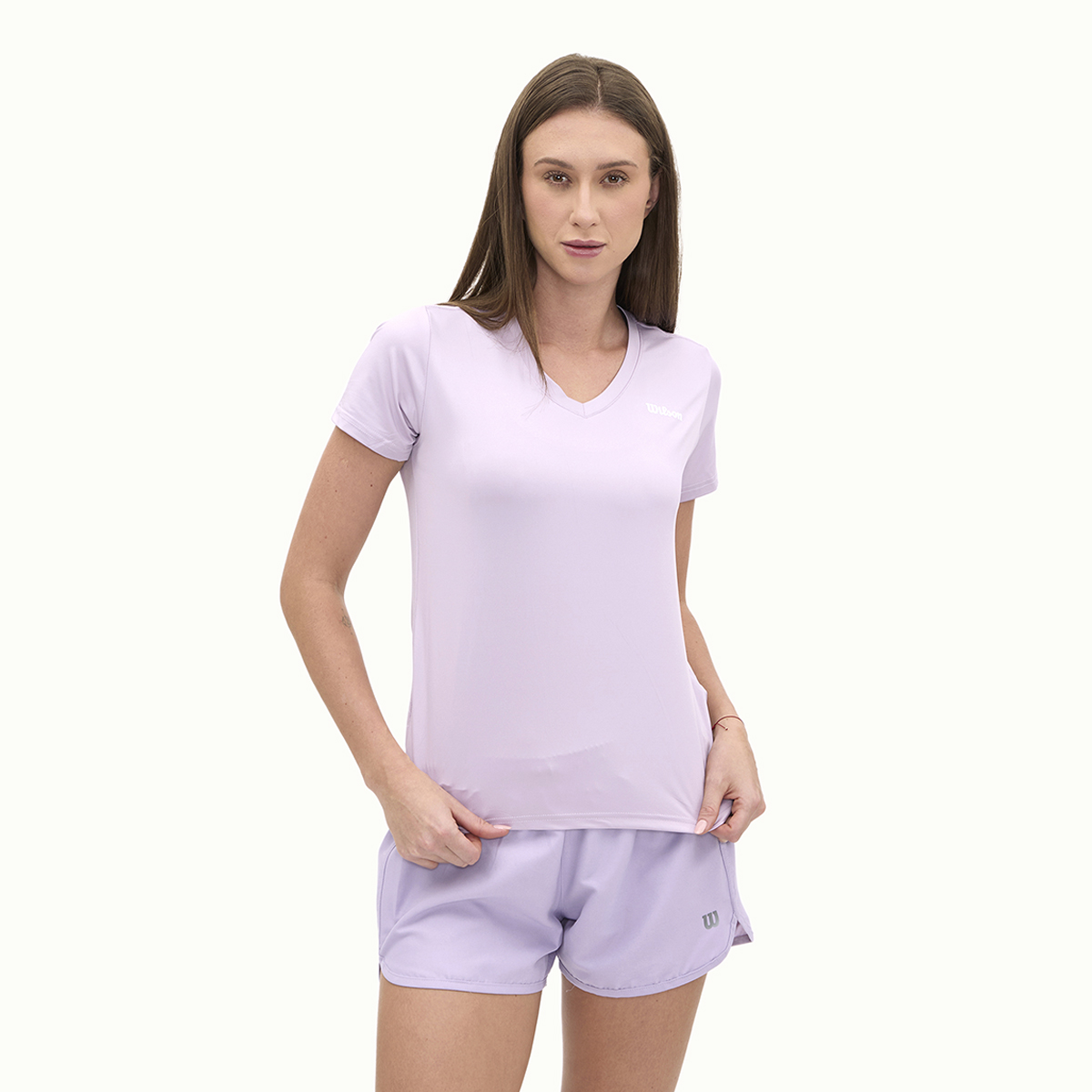 Foto 2 pulgar | Playera Wilson Ultra Ligera Cuello V Para Mujer