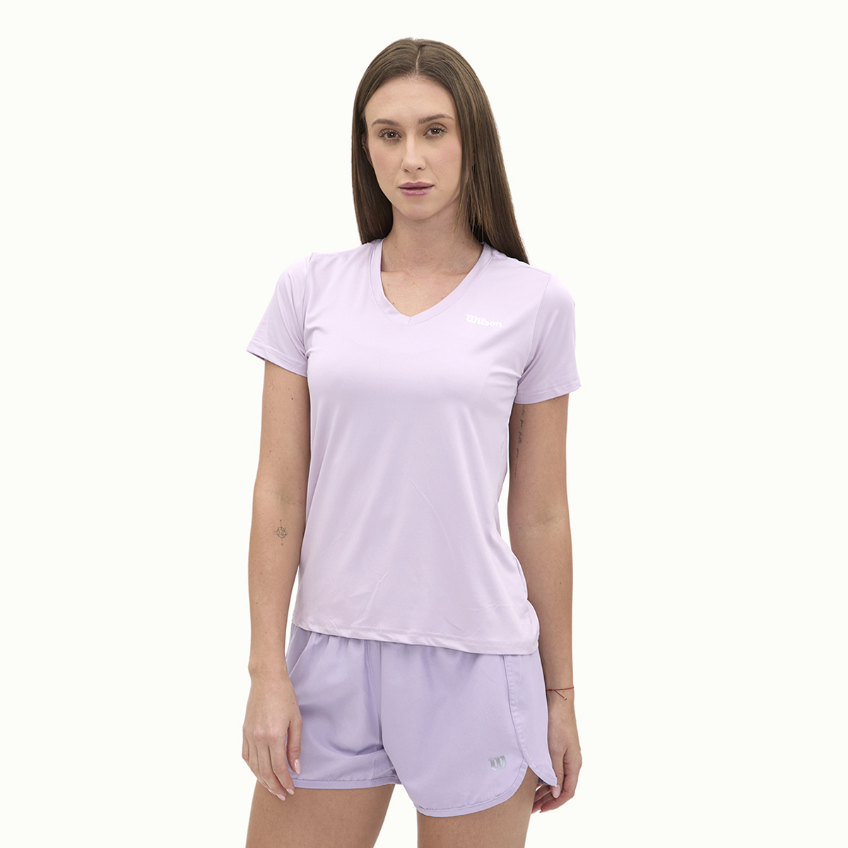 Foto 3 | Playera Wilson Ultra Ligera Cuello V Para Mujer
