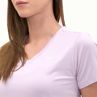 Foto 4 | Playera Wilson Ultra Ligera Cuello V Para Mujer