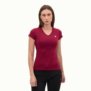 Foto 1 | Playera Wilson Polyspun Cuello V Lisa Para Mujer