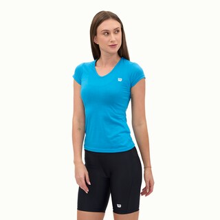 Foto 3 | Playera Wilson Polyspun Cuello V Lisa Para Mujer