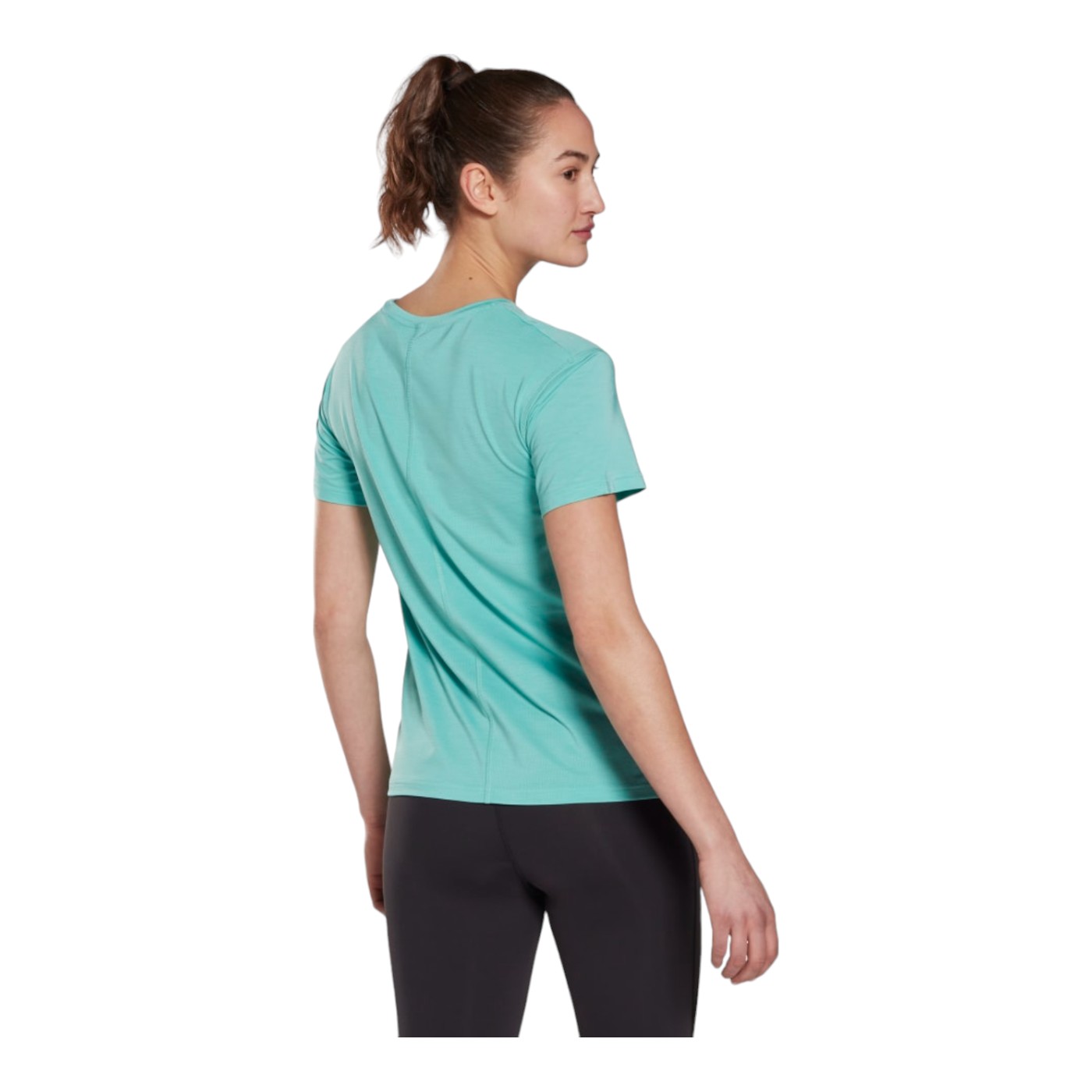 Foto 2 | Playera Manga Corta Reebok T-shirt Color Verde Unisex Modelo Hi6339