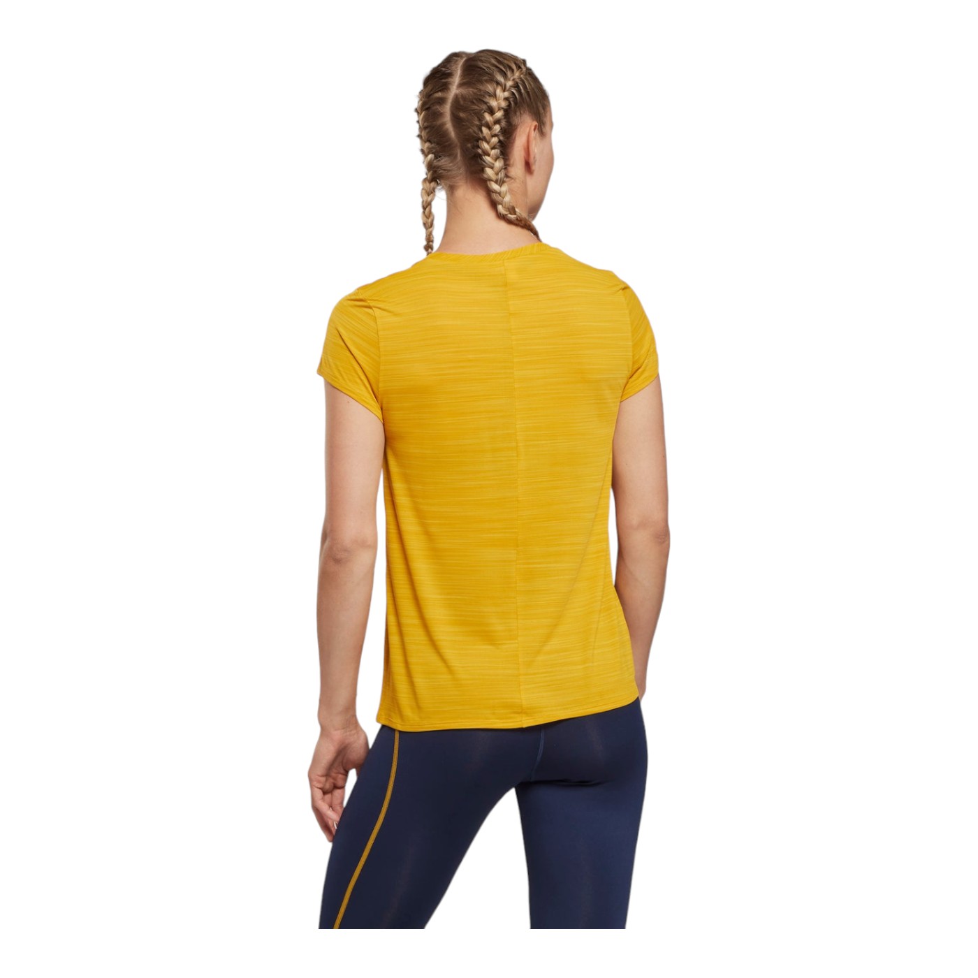 Foto 3 pulgar | Playera Manga Corta Reebok Wor Ac Tee  Amarilla para Mujer